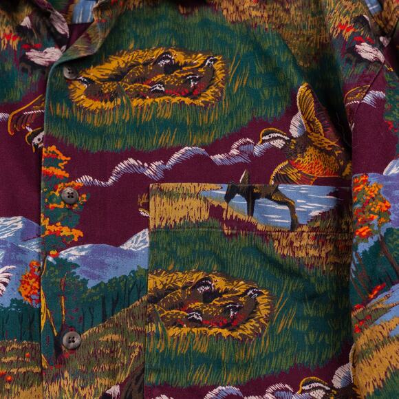 BANANA REPUBLIC SAFARI & TRAVEL Animal Outdoor Hunting Button Up Shirt Mens XL - Picture 4 of 7